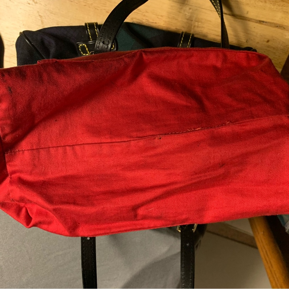 Dooney & Bourke Tartan Small Bag with Red Lining - Picture 8 of 9